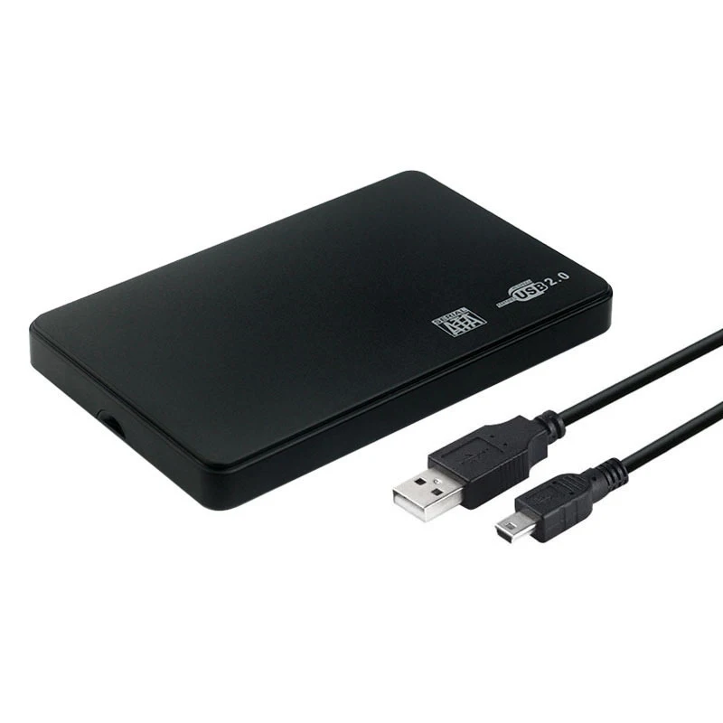 4Pcs USB 2.0 HDD External Hard Drive Case 2.5 Inch SATA Enclosure SSD High Speed Transmission Support Window Mac Android