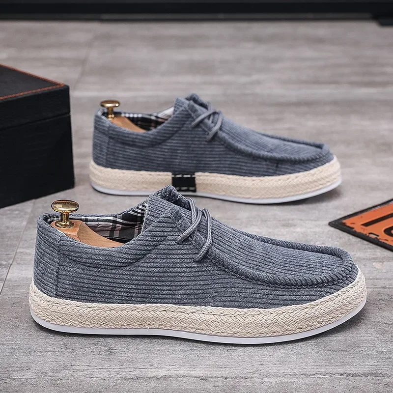 Men's Shoes Summer Breathable Lazy Casual Shoes Versatile Board Shoes Men's Cloth Shoes Sailing Shoes Men Sweat-Absorbant 2
