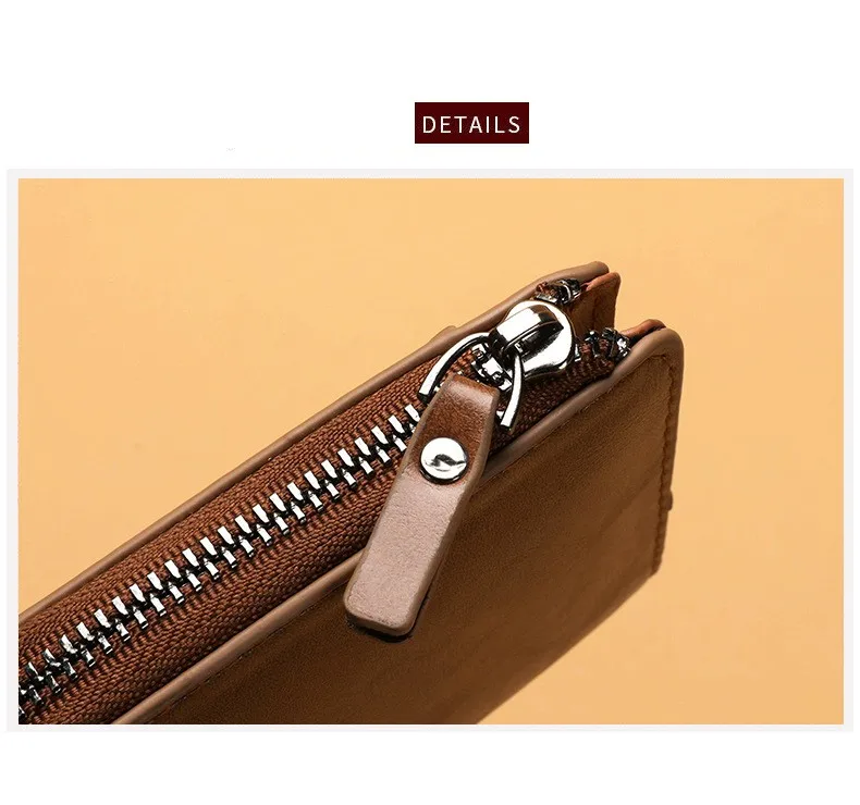 Men's Wallet Short Vintage Purse Fashion Billfold Card Bag Moneybag Handbag PU Waterproof Business Casual