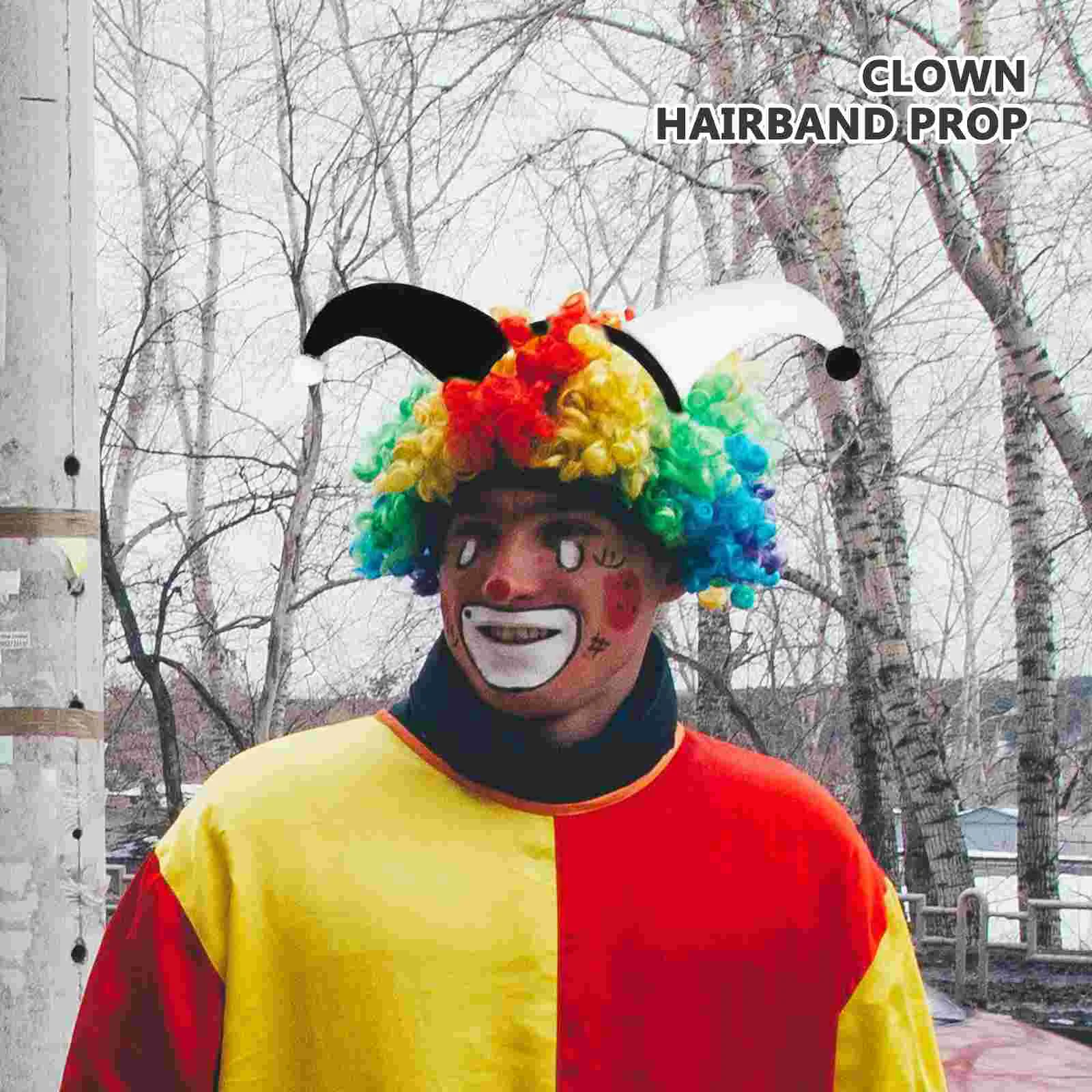 Headgear Hair Clasp Accessories Hat Party Hairband Clown Headdress Polyester Abs
