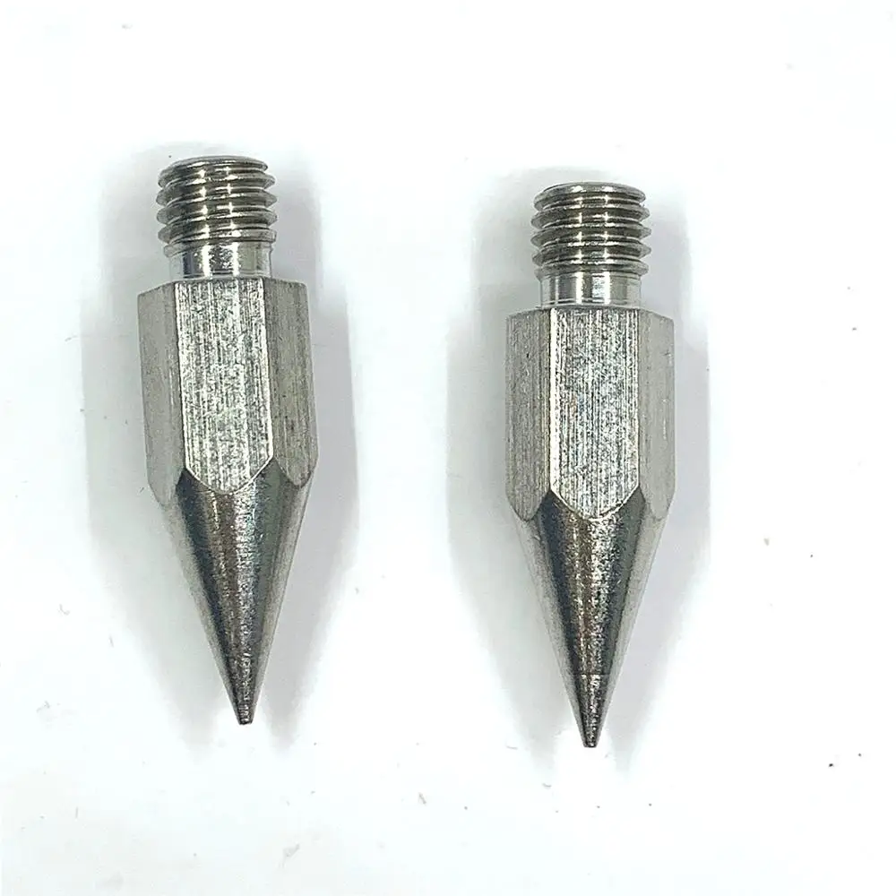 Description Picture 4 of item1PC M8/M10 Stainless Steel Replacement Point Fit For Prisms Pole Prisms Mini Rod With 1/4" Female Thread