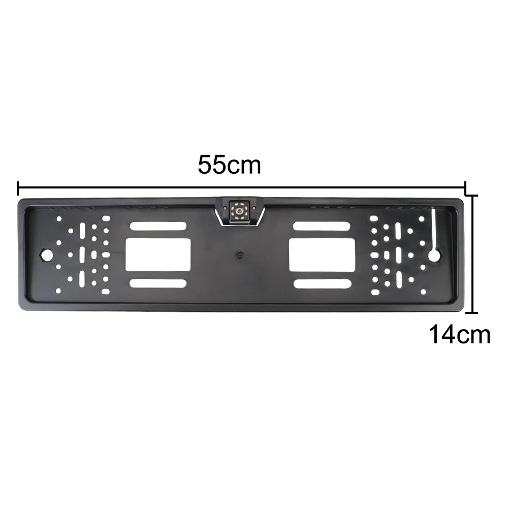 Qiilu Kit Telecamera Per Retromarcia Auto Con Sensori Di Parcheggio, Visione Notturna A LED, HD 720p, IP67, Con Cicalino Di Prossimità
