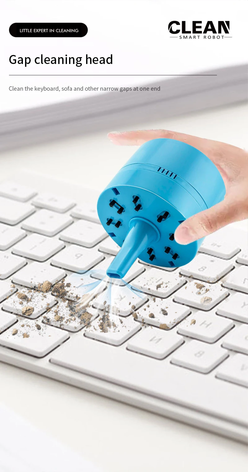 Durable desktop vacuum cleaner portable mini corner table dust collector universal wireless mini vacuum cleaner easy to operate