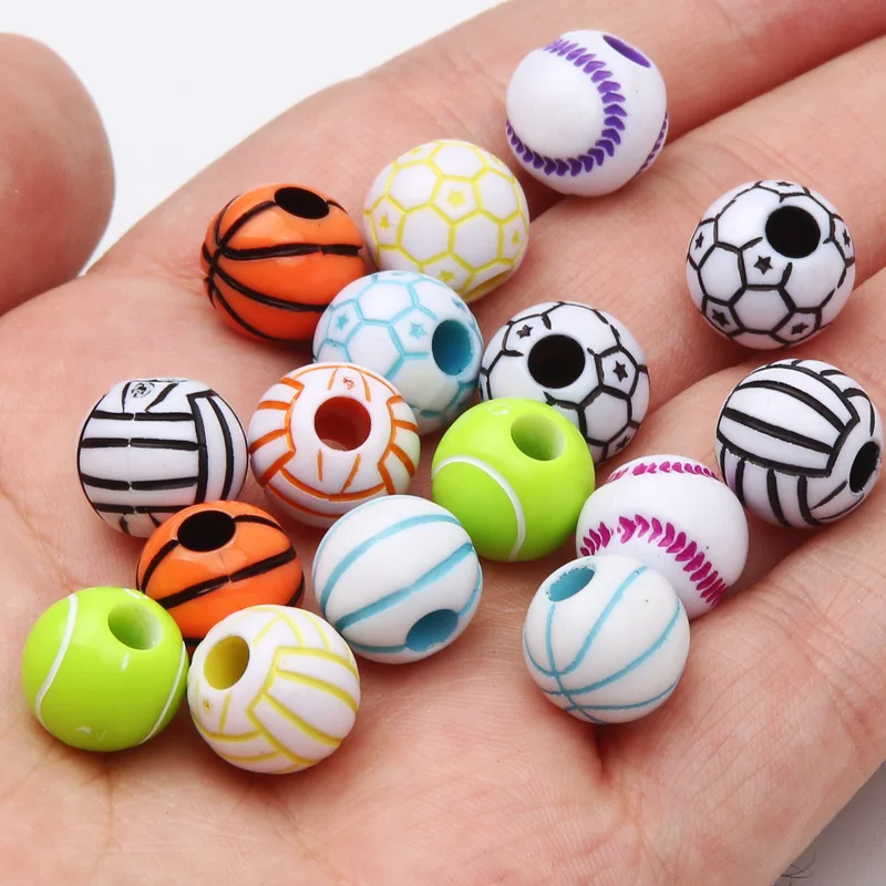 Soccer Ball Beads, Soccer Charm for Jewelry Making, Soccer Ball Pendan