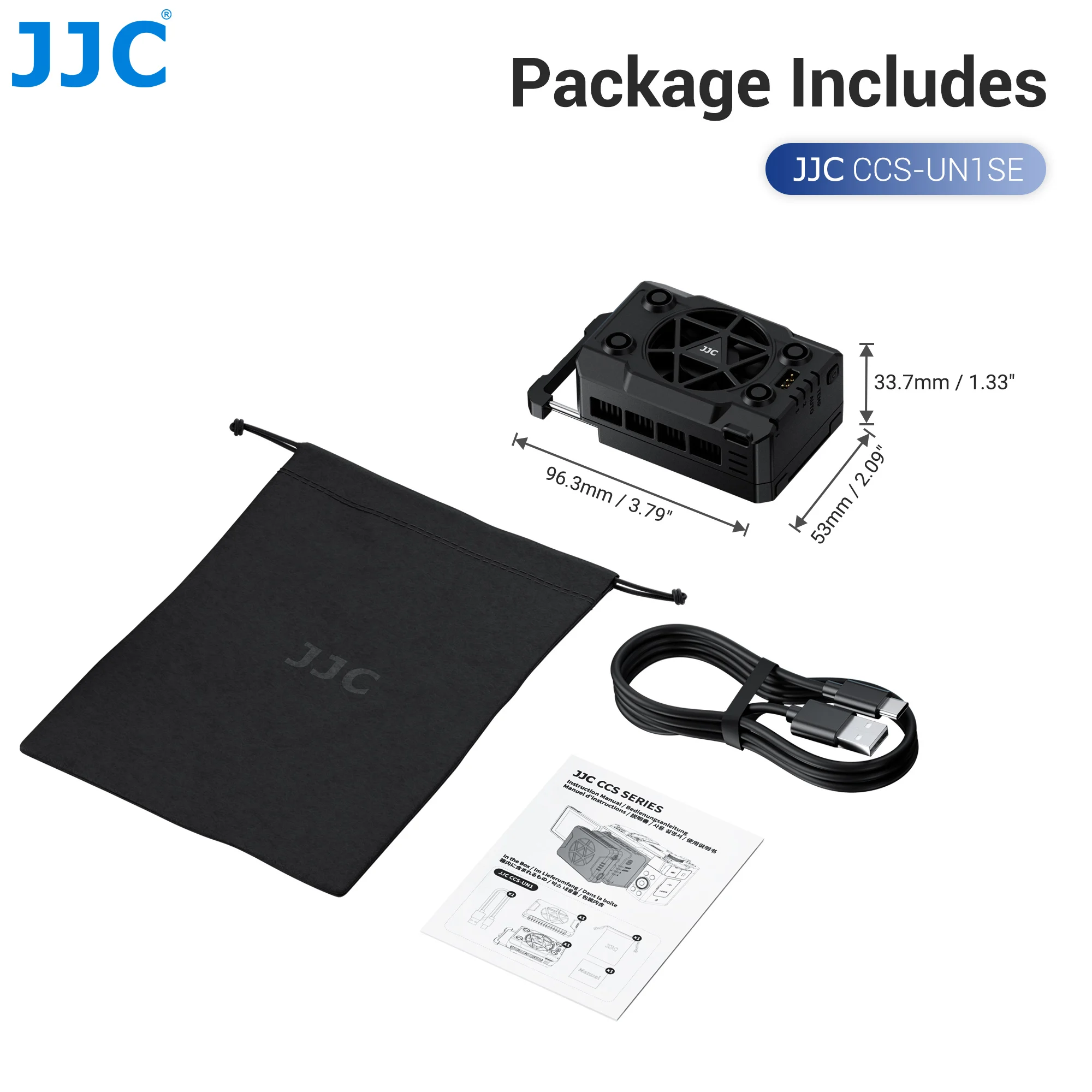 JJC Camera Semiconductor Cooling System for Fujifilm X-H2S Canon Powershot V10 Nikon Z30 Sony ZV-E10 II ZV-E1 Camera Cooling Fan