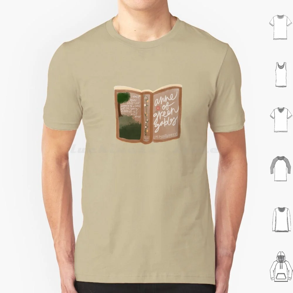 Anne Of Green Gables Book T Shirt Big Size 100% Cotton Anne Of Green Gables Anne Shirley Anne Anne With An E Avonlea Green