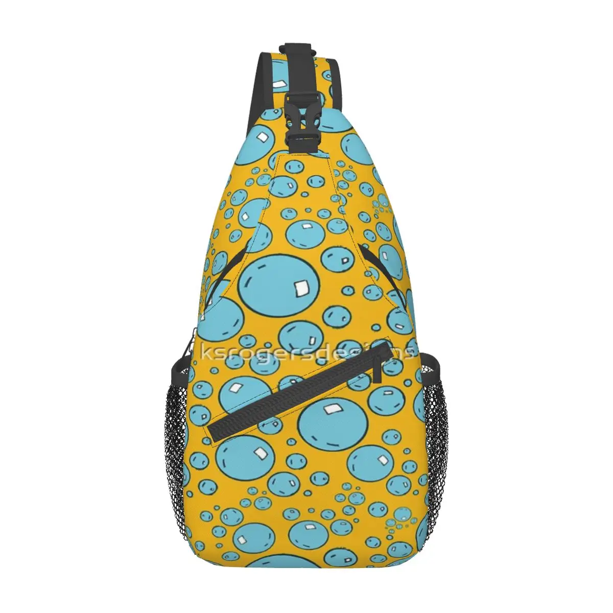 

Bubbles Chest Bag Retro Portable Gift Cross chest bag Customizable