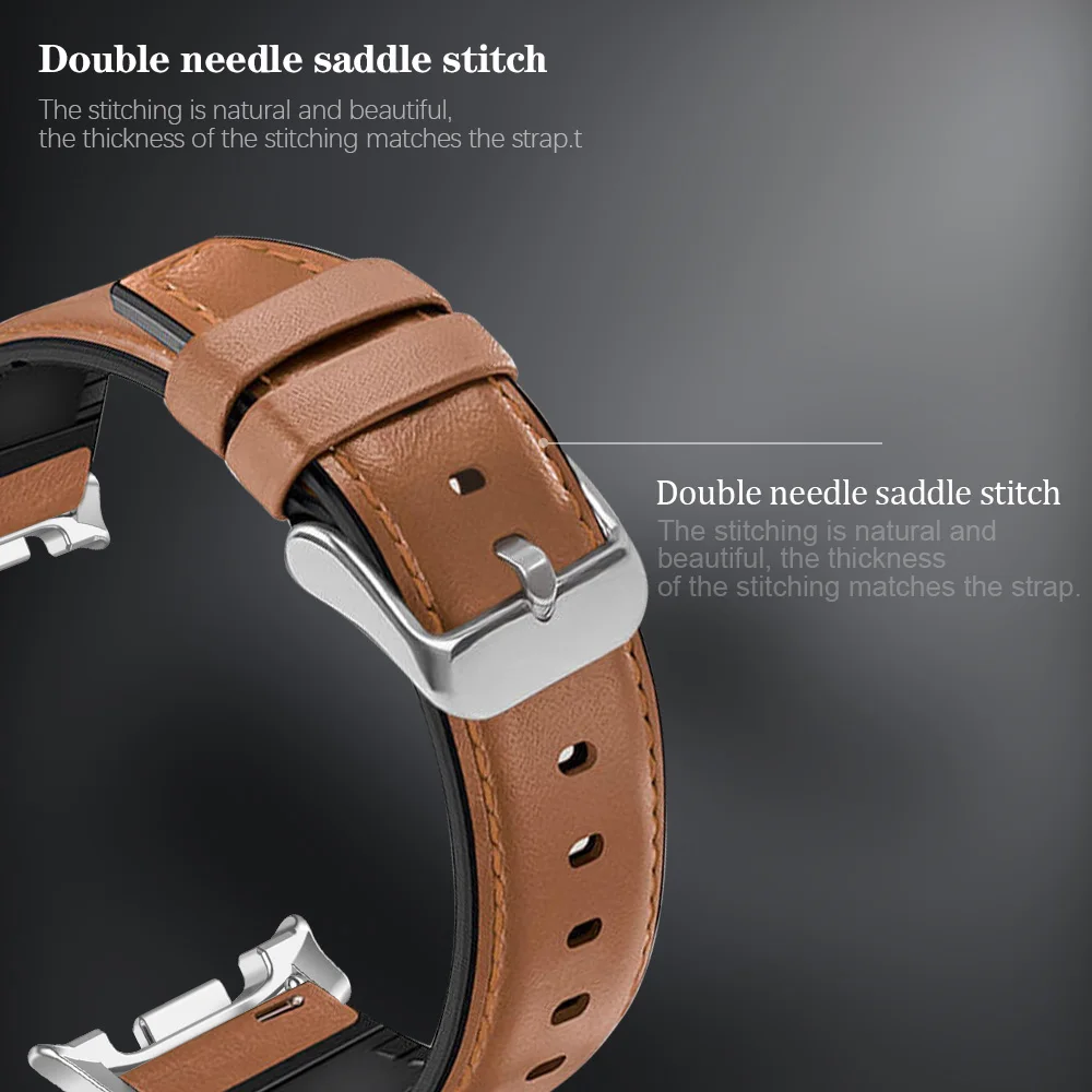 Premium Leather and Silicone Hybrid Bracelet