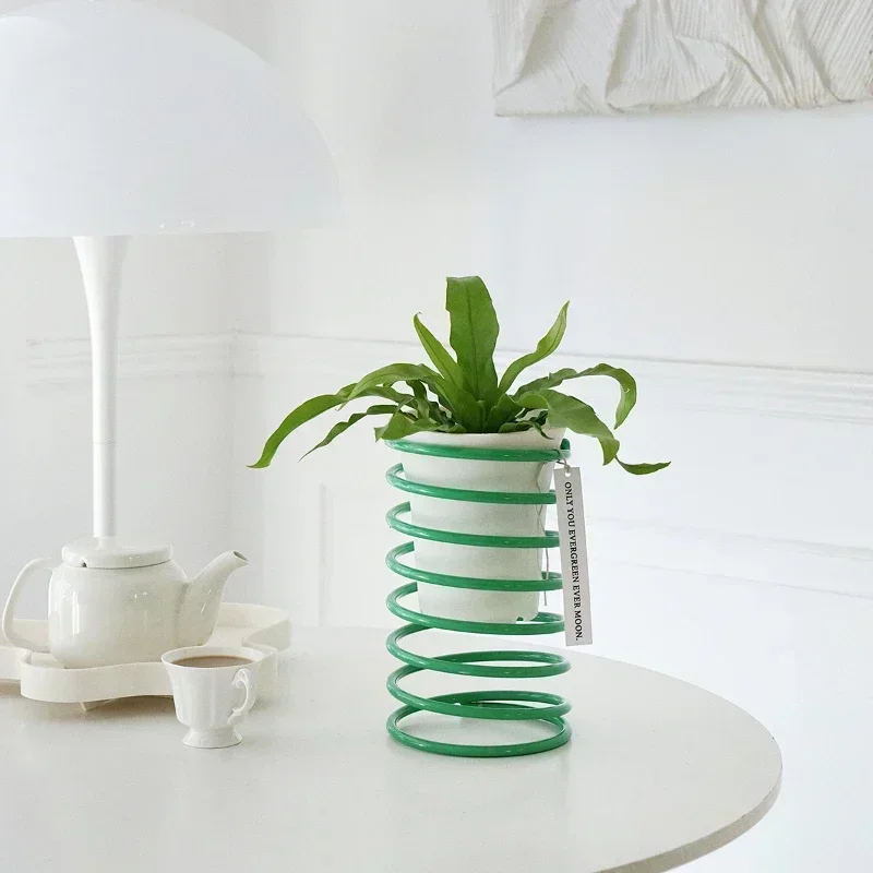 Creative Spring Flower Stand Simple Modern Pots for Plants Multi-color Optional Plant Stand Heighten Breathable Indoor Gardening