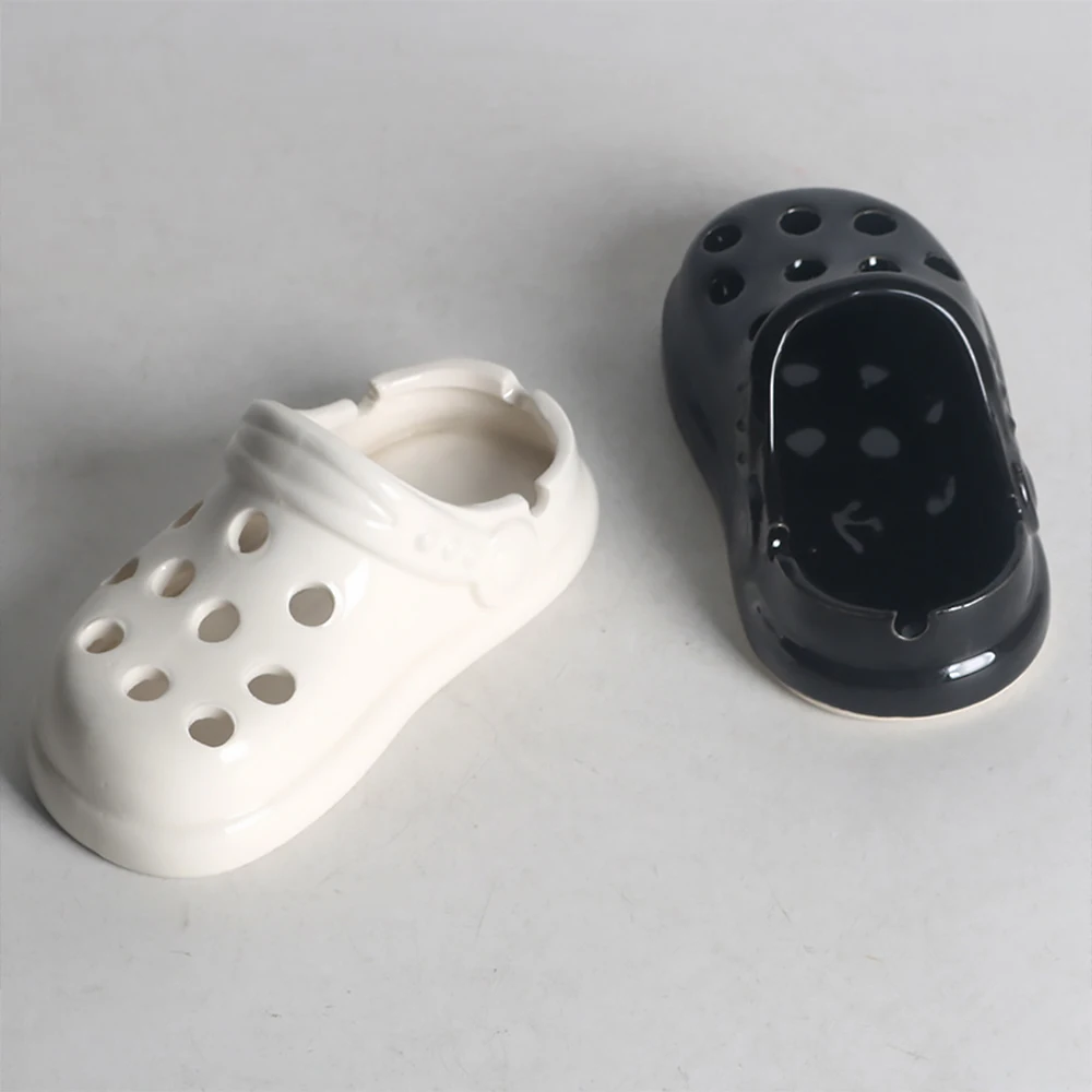 Ceramic Ashtray Anti-fly Ash Cute Crocs Ashtray Office Living Room Home Decoration Ornament Smoking Accessories Retail
