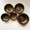 Copper Yoga Tibetan Singing Bowl Set Hand Hammered For Meditation Prayer Chakra Himalayan Crystal Home Decoration Decorative 3