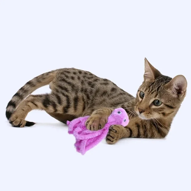 Cat Toy Cute Octopus Plush Toy Bite Resistant Teeth Interactive Play Pet Supplies Cat Dog Toys Octopus 2