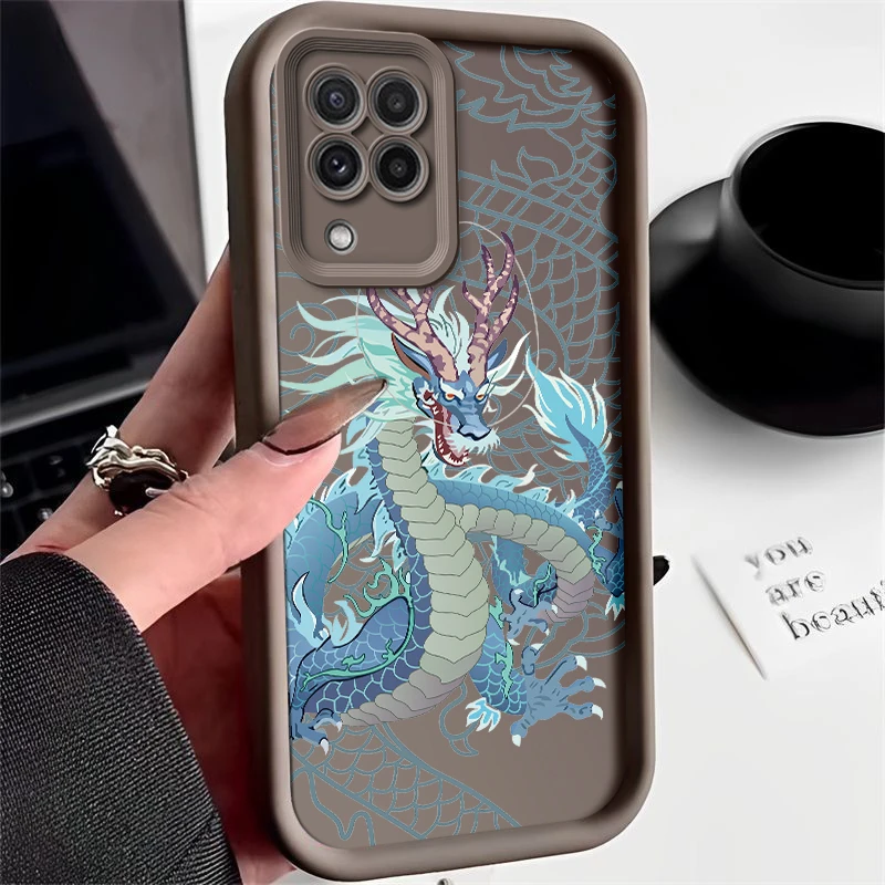 Dragon Painted Silicone Anti-Drop Soft Phone Case