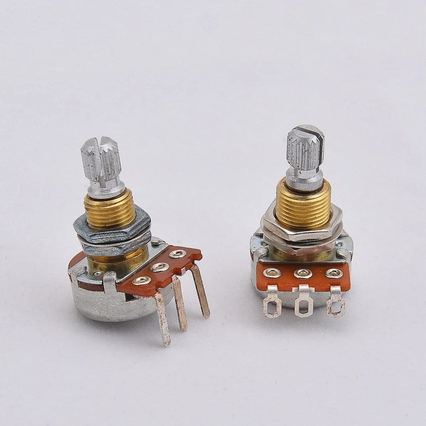1 Piece TQ A25K Brass Shaft Potentiometer(POT) For Electric Guitar Bass Active Pickup | Спорт и развлечения