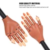 Nail Art Practice Hand Manicure Practice Finger Acrylic Nail Tips with 100pcs Fake Nails Nail Training Equipment Tools 5