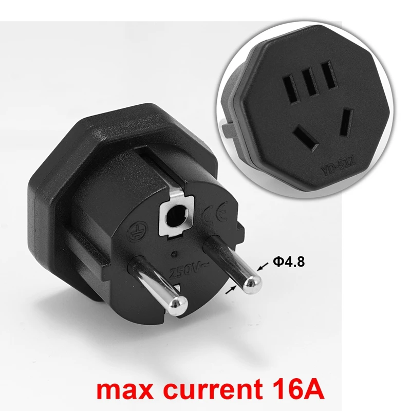 Adaptateur de prise USA US CN vers EU Converter 250V 16A adaptateur de  voyage à prix pas cher