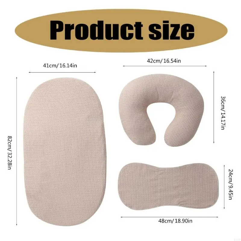 3Pcs Baby Nursery Essential Set Breathable Cotton Crib Bed Sheet Fitted Sheet