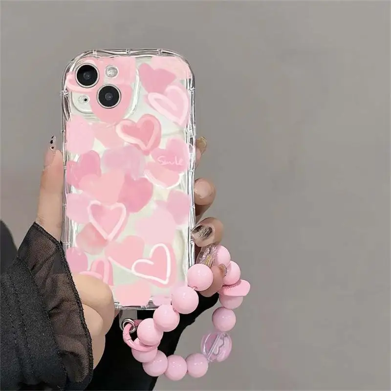 Floral Flower Bow Chain Holder Phone Case
