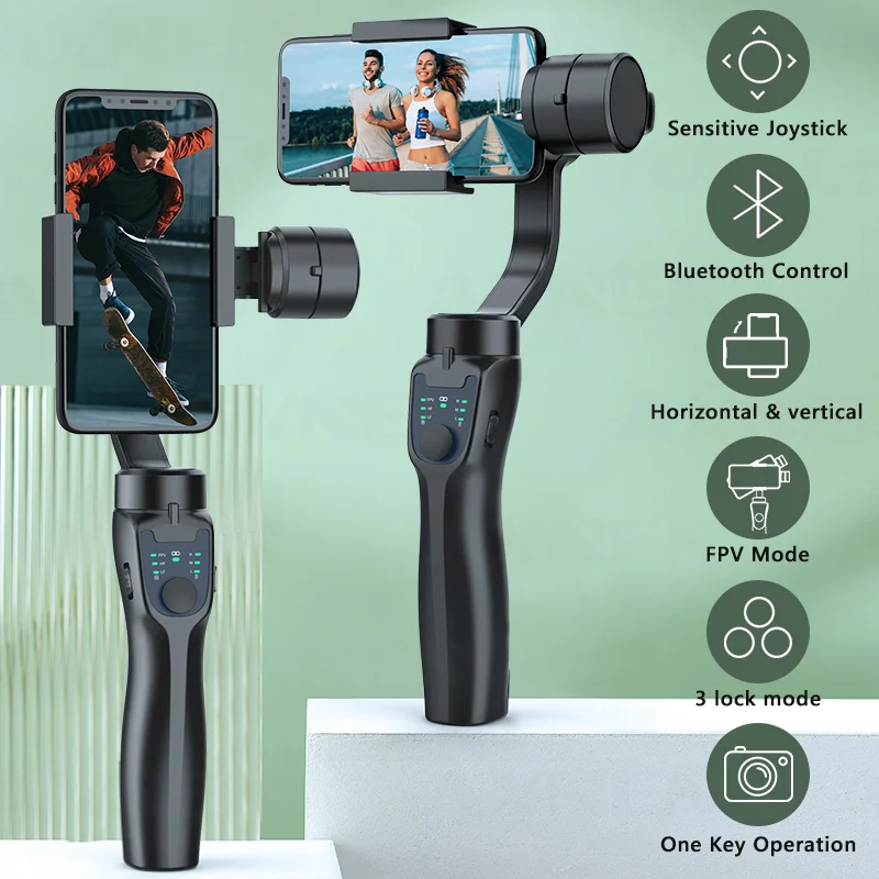 

New 3 Axis Handheld Gimbal Stabilizer for IOS/Andriod Smartphone Stabilizer Tripods Video Record Vlog Anti-shake Phone Gimbal