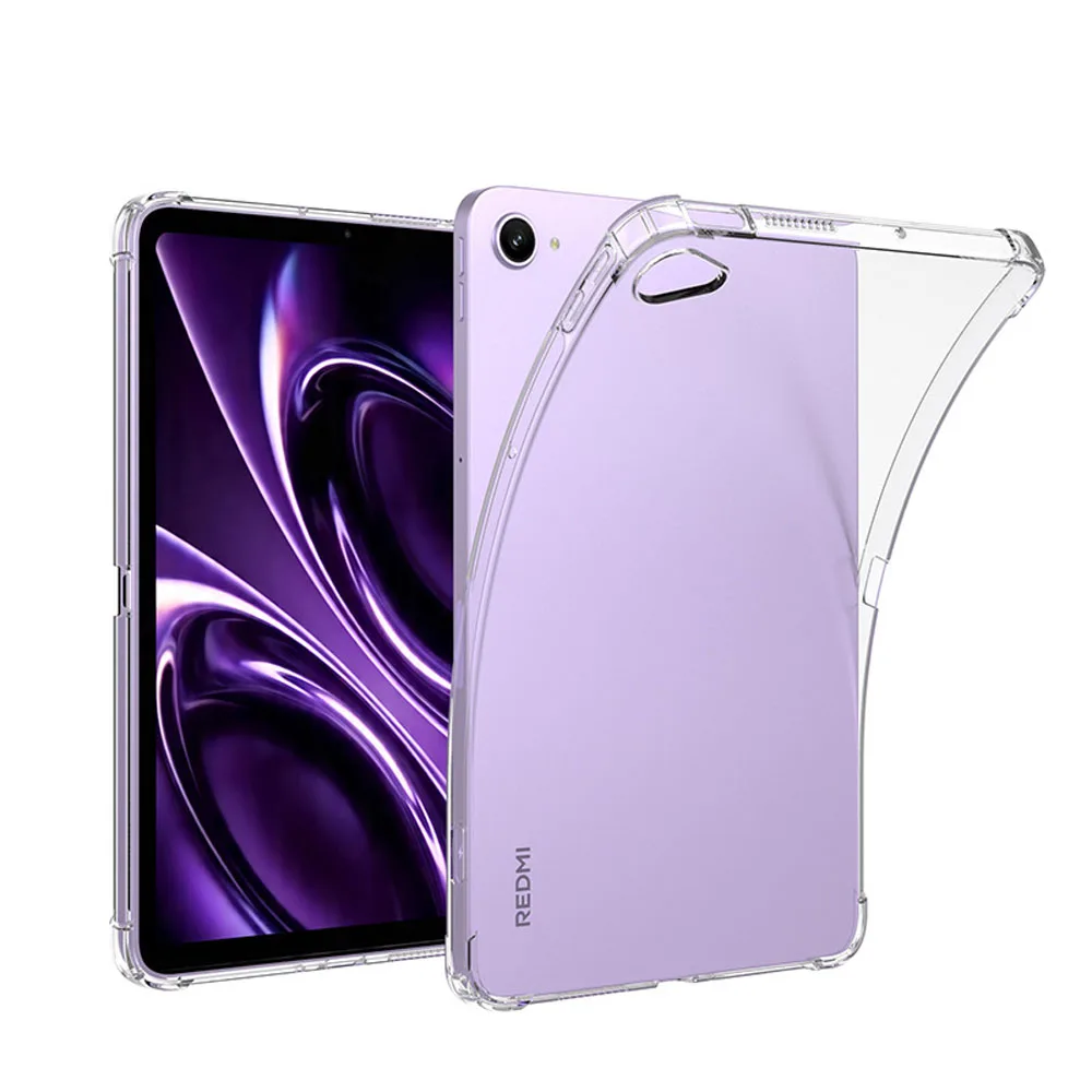 Shockproof Transparent Tablet Case with Airbag Protection and TPU Back Cover