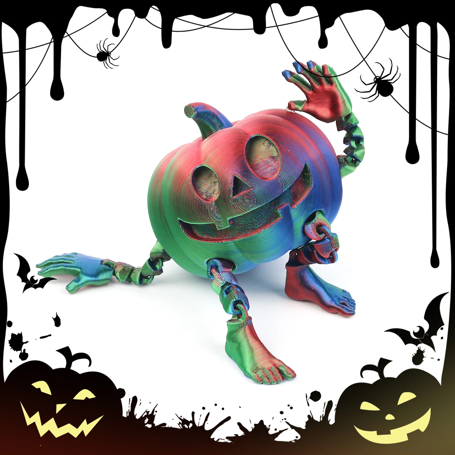Pumpkin monsters, funny toys, Christmas ornaments, desktop decoration, DIY assembly, parent-child interaction 6