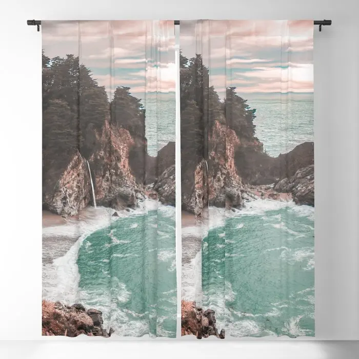 

Big Sur California Blackout Curtains 3D Print Window Curtains For Bedroom Living Room Decor Window Treatments