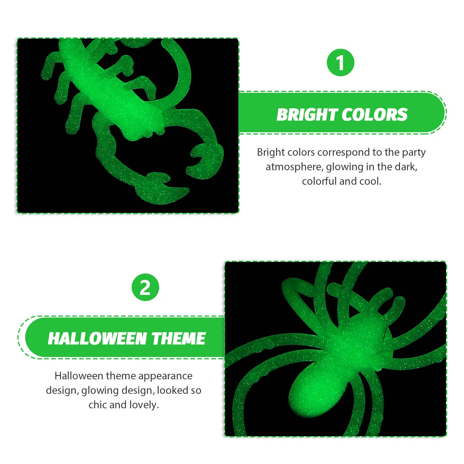 24 Pcs Accessories Prom Luminous Insect Ring Child Childrens Toys Colorful Rings Halloween Party Plastic Light up Glow