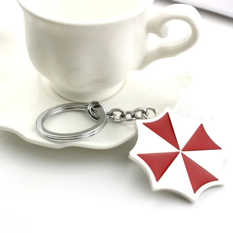 Umbrella keychain Action Movie Residents Evils llavero брелок Thriller Movie Protective Umbrella Corporation Key Chain Car Game Keychain