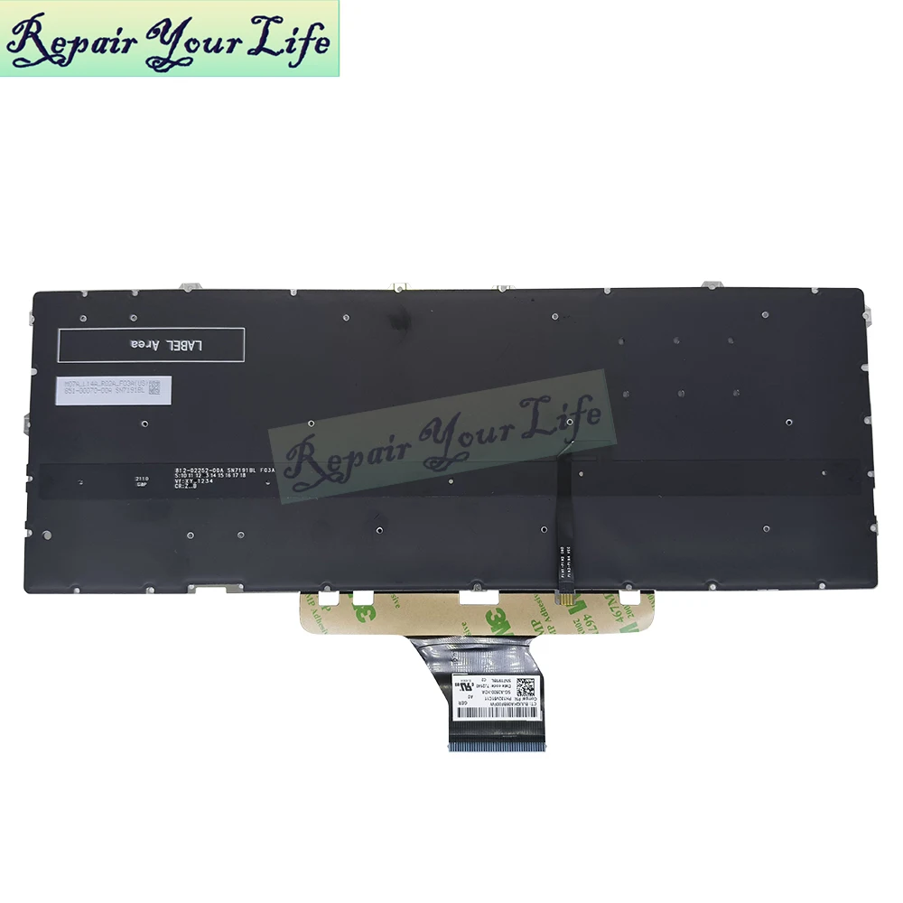Teclado Retroiluminado dos Eua para hp Laptop em Spectre X360 16-f 16-f0013dx F0023dx F1013dx F1747nr F0035nr M85604 M83497 001 - Imagem 4