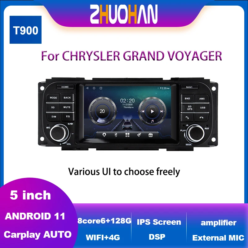 Auto Android Radio Auto Stereo Lettore Multimediale Gps Per Jeep Grand Cherokee Liberty Wrangler Chrysler Dodge Carplay Autoradio