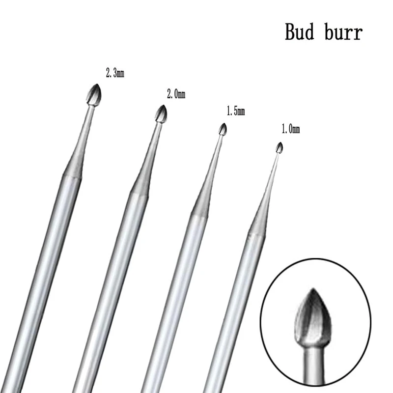 24 Pcs 3/32Inch Shank Burr Sets,Includes Ball Burs, Stone Setting Bits, Round Cup Burr, 90&ordm; Hart Burs And Bud Bur Kits