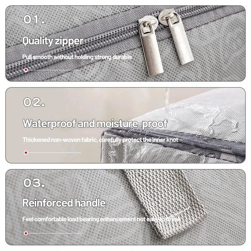 Fabric Storage Bag Non-woven for Clothes Quilt