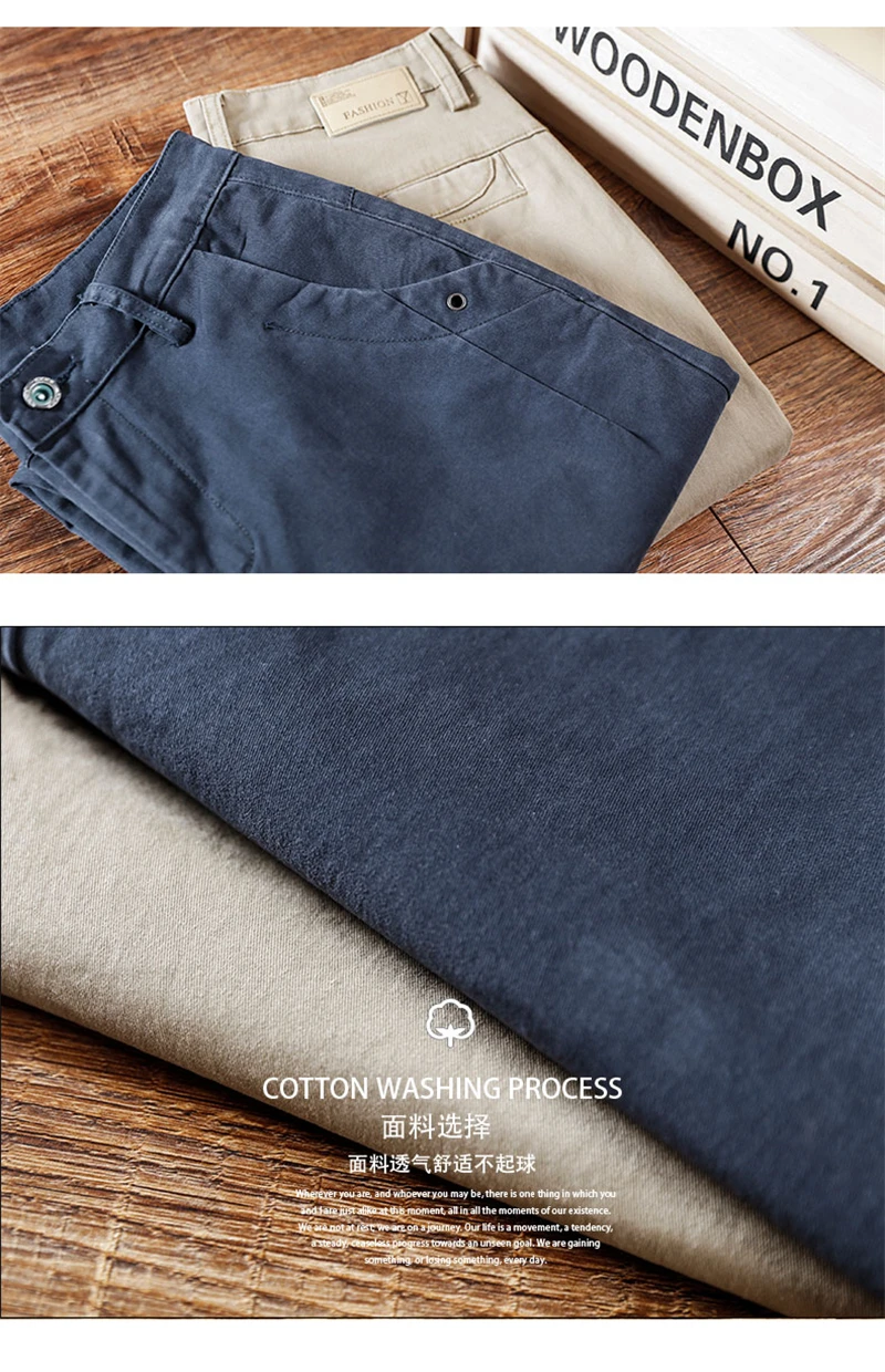 2024 New Spring Autumn Men's Cargo Work Pants 97%Cotton Thick Solid Color Wear Korean Grey Casual Trousers Male Plus Size 38 40