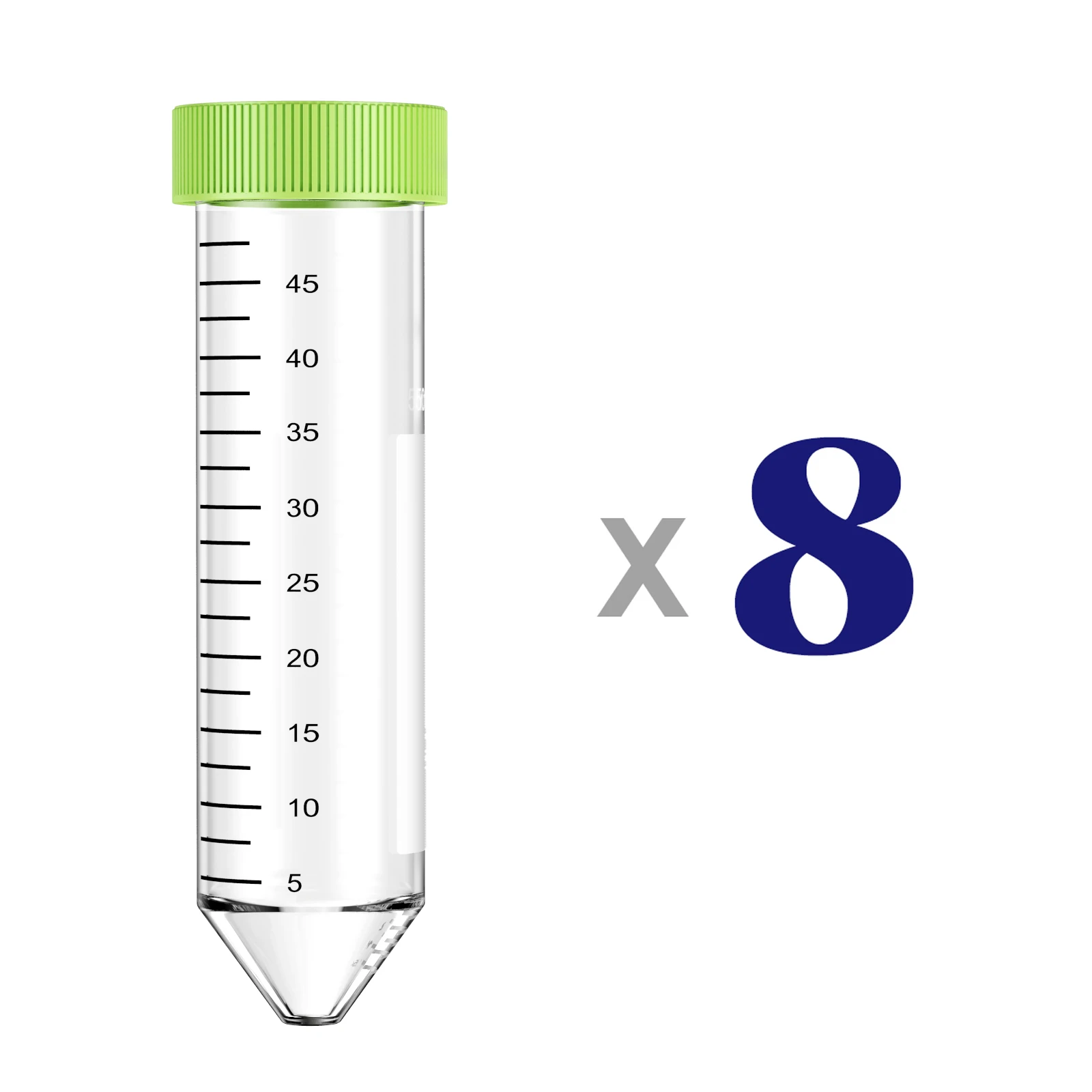 Sterile Centrifuge Tubes Vented Screw Cap for Gas Exchange with PTFE 0.22um Membrane Filter ,Sterile Package,50ml ,8pcs
