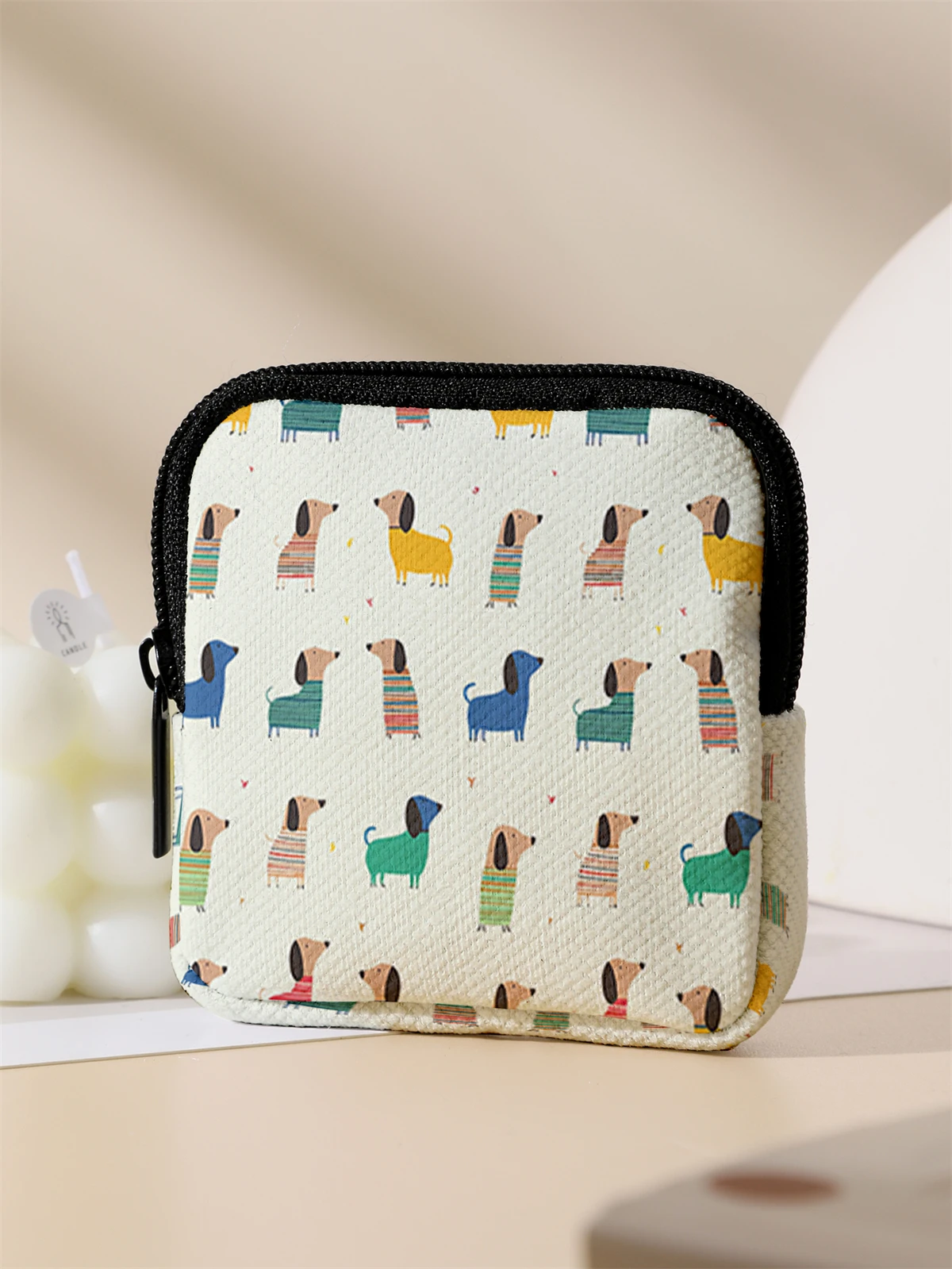 Cartoon dog patterned high-capacity coin wallets, digital printed wallets, and storage bags are ideal choices for gift giving