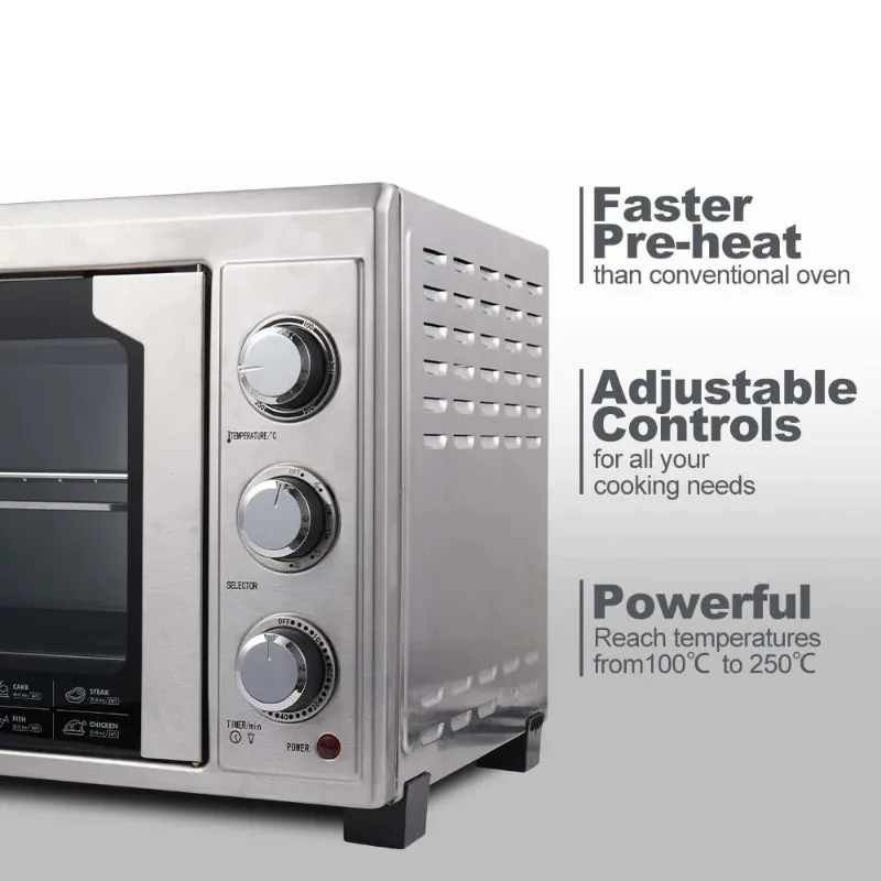 45L Baked Chicken Pizza Household Stainless Steel Door French Oven