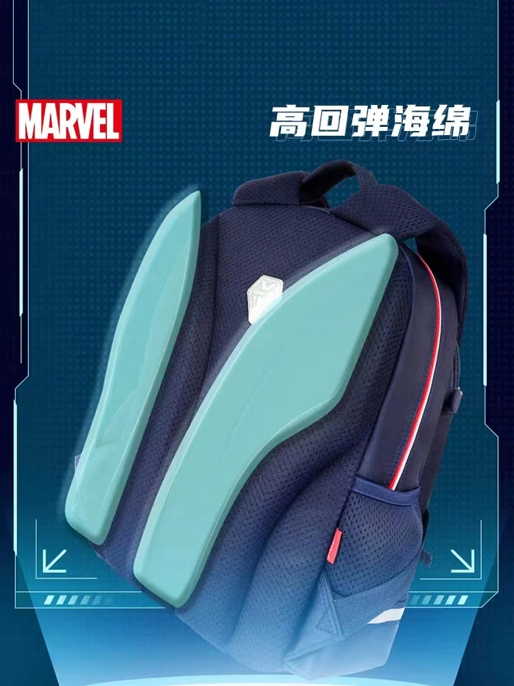 Disney New School Bags For Boys Primary Student Shoulder Orthopedic Backpack Spider Man Captain America Large Capacity Mochila