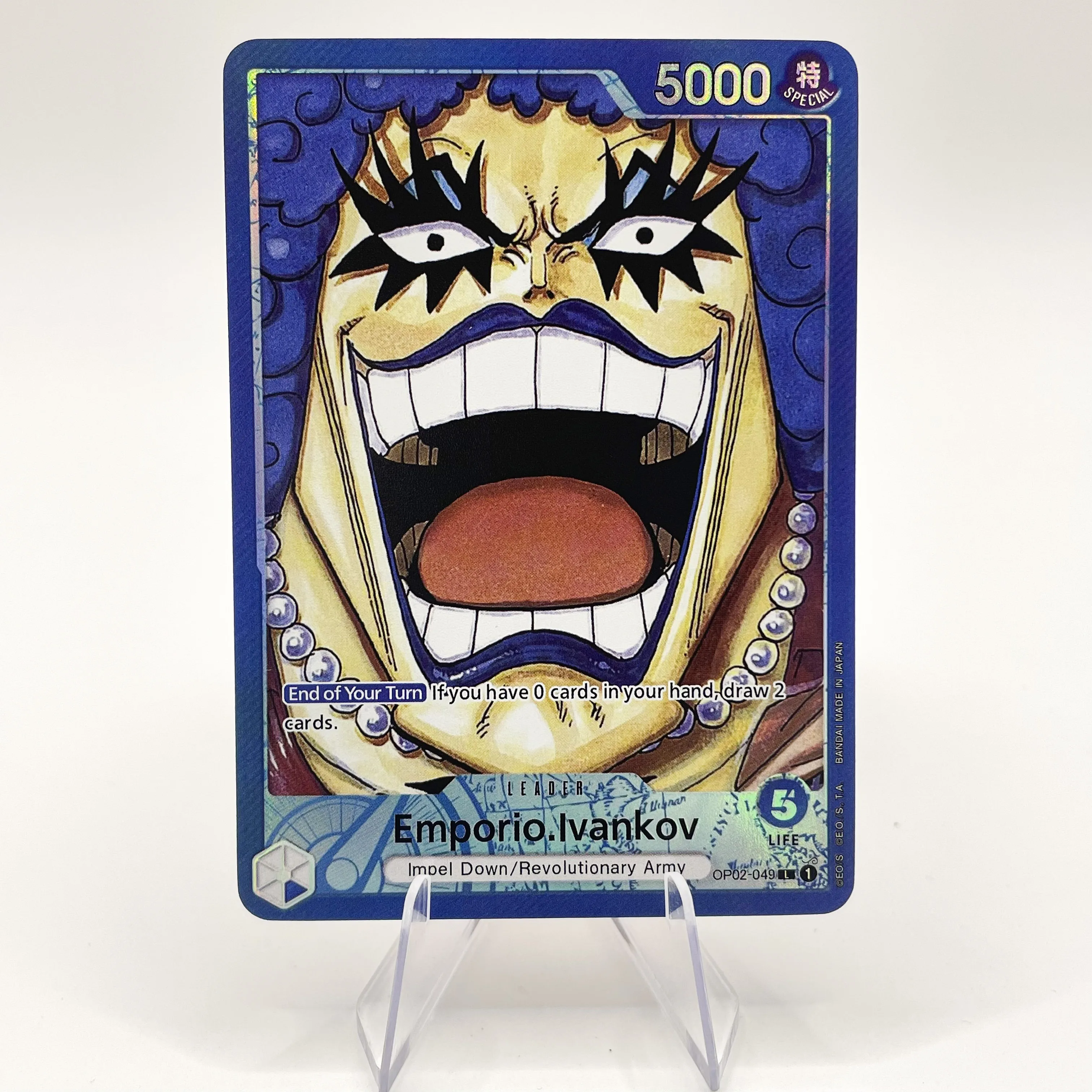 ONE PIECE Proxy Foil Leader Card Emporio Enel Icebury Kaido