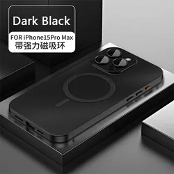 Luxury Aluminum PC Back Panel Metal Frame Phone Case - iPhone 12 Pro (Black)
