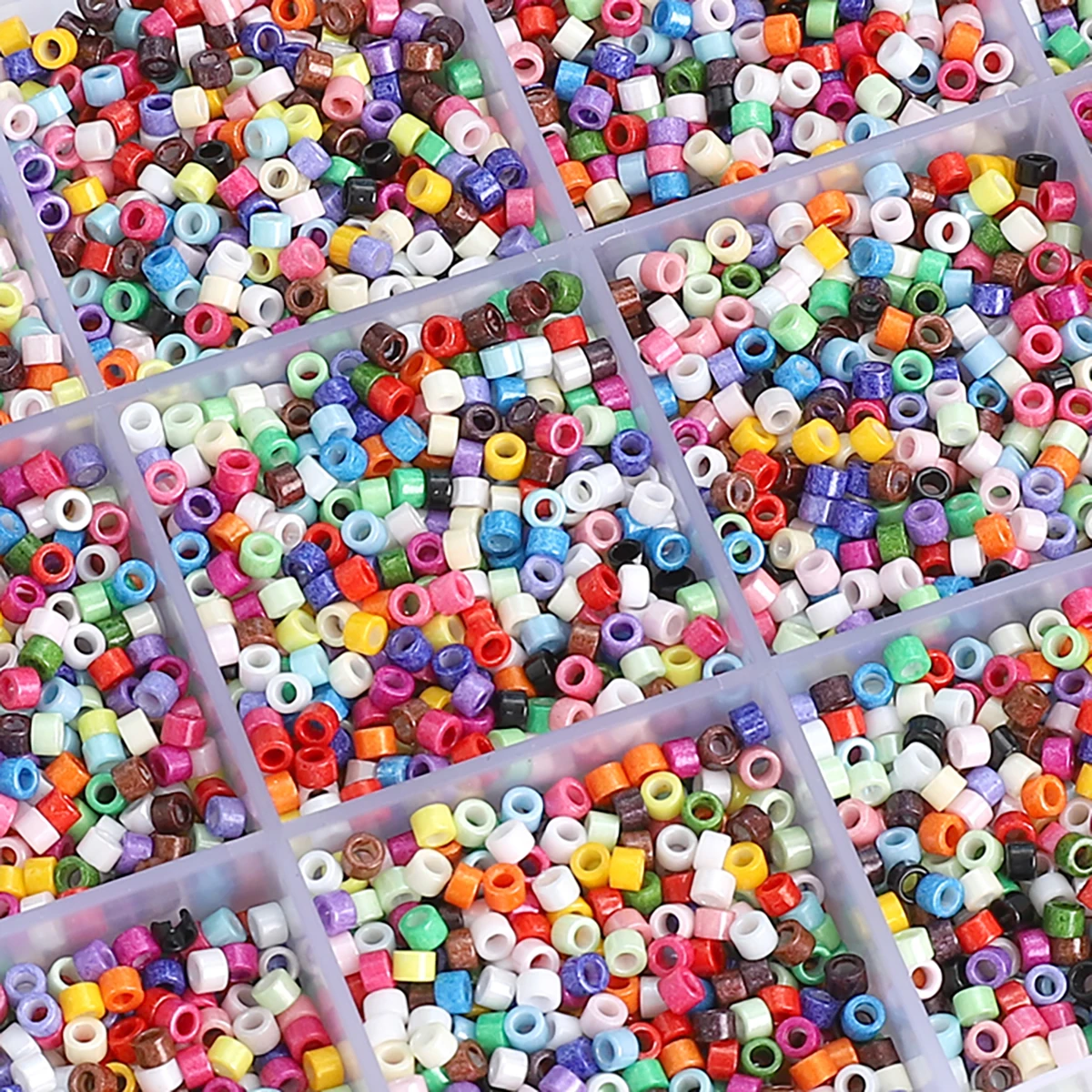 Stone beads about 1940 pcs domestic glass rice oil painting antique loose handmade DIY making jewelry
