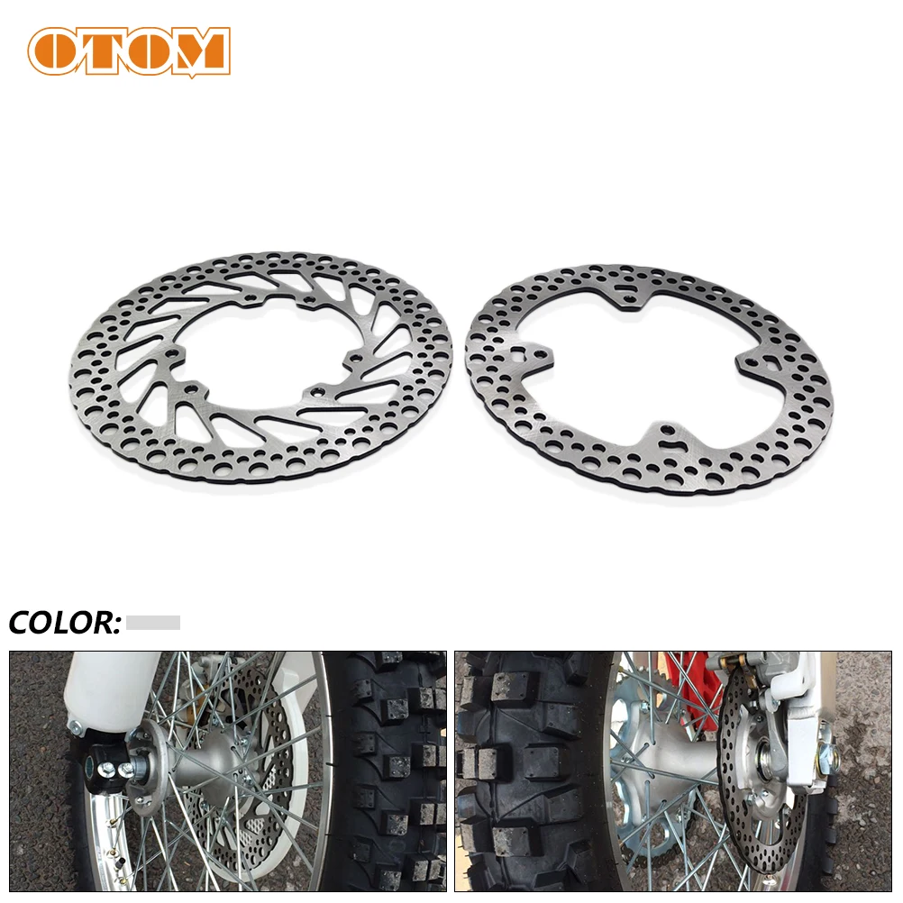 OTOM Motorcycle 240mm Front Rear Brake Disc For HONDA CR125R CR250R CRF450R CRF450X CRF450RX Motocross Enduro Steel Disk Rotors