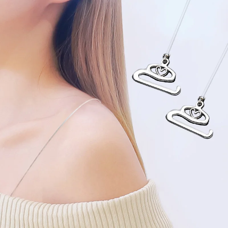 

1pair Transparent Invisible Bra Straps Detachable Adjustable Women Elastic Silicone Shoulder Belt Shoulder Straps Accessories