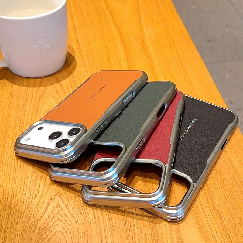 Premium High-Quality PU Leather Phone Case with Soft Frame and Suction Cover