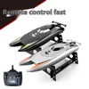 Rc 687 Remote-Controlled Boat Dual Motor Waterproof High-Speed Competitive Electric Speedboat Model Boys Toy Surprise Kids Gifts 1