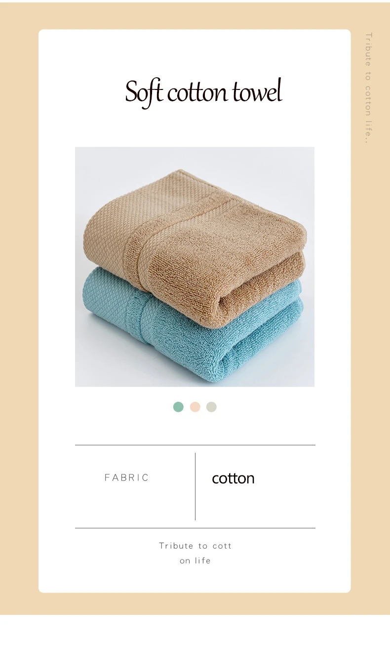 Description Picture 3 of item4pcs/Set Cotton Premium Hand Towel Set Lightweight And Highly Absorbent Quick Drying Thicken Soft Face Hand Towel 35x75CM