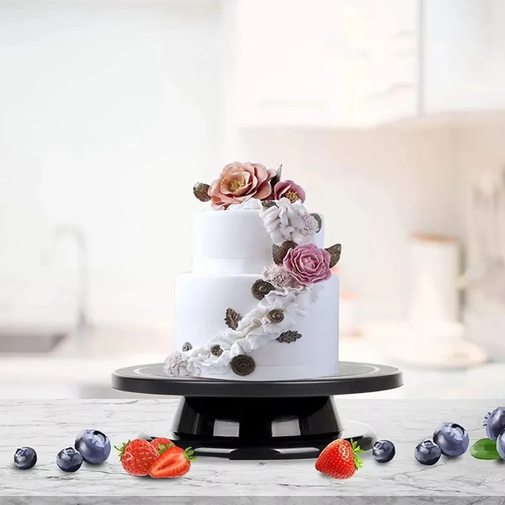 11Inch Cake Turntable Plastic DIY Revolving Cake Decorating Stand Baking Tool Kitchen Accessories Painting Rotate Turntable