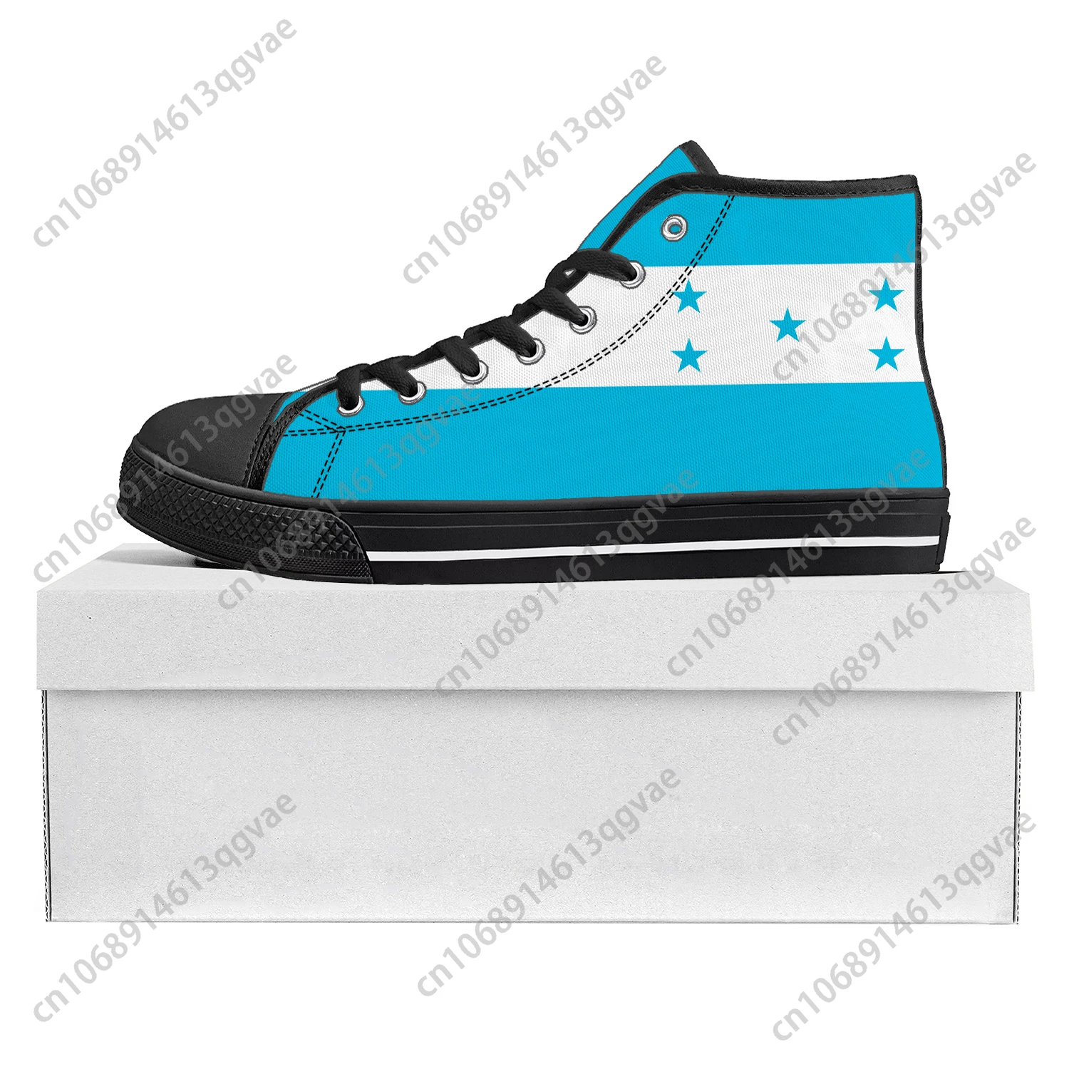 Honduran Flag High Top High Quality Sneakers Mens Womens Teenager Canvas Sneaker Honduras Casual Couple Shoes Custom Shoe