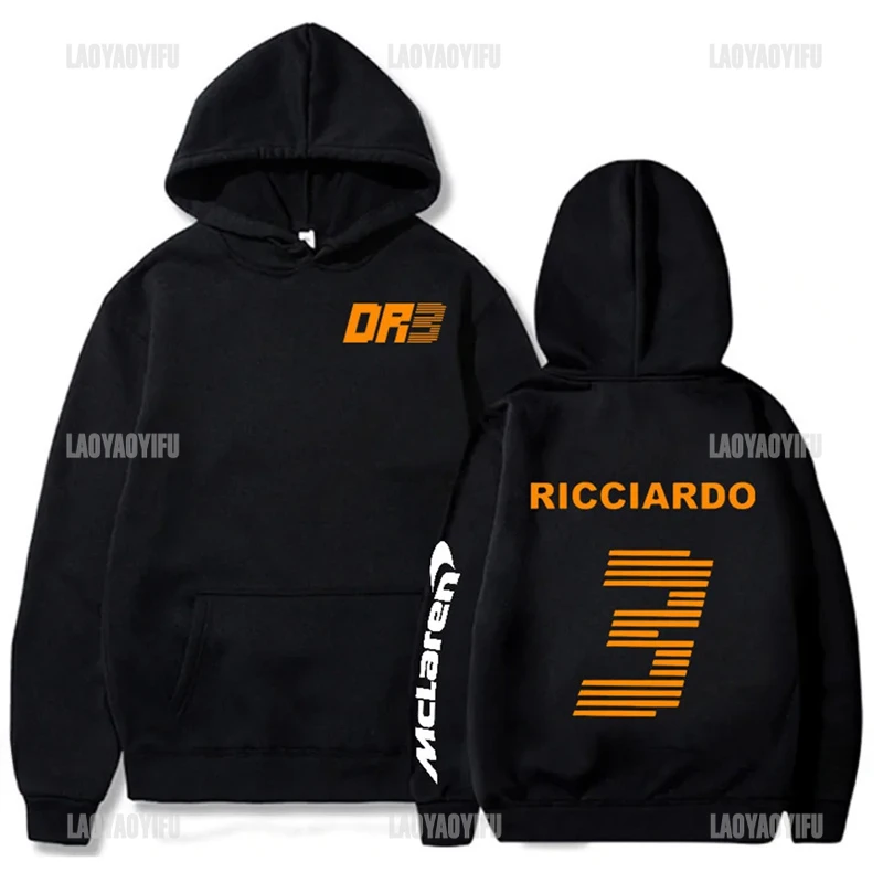 

Mclaren F1 Hoodie Formula One Racer Fashion Letter Daniel Ricciardo 3 Printed Streetwear Logo Sweatshirt Men Casual Clothing