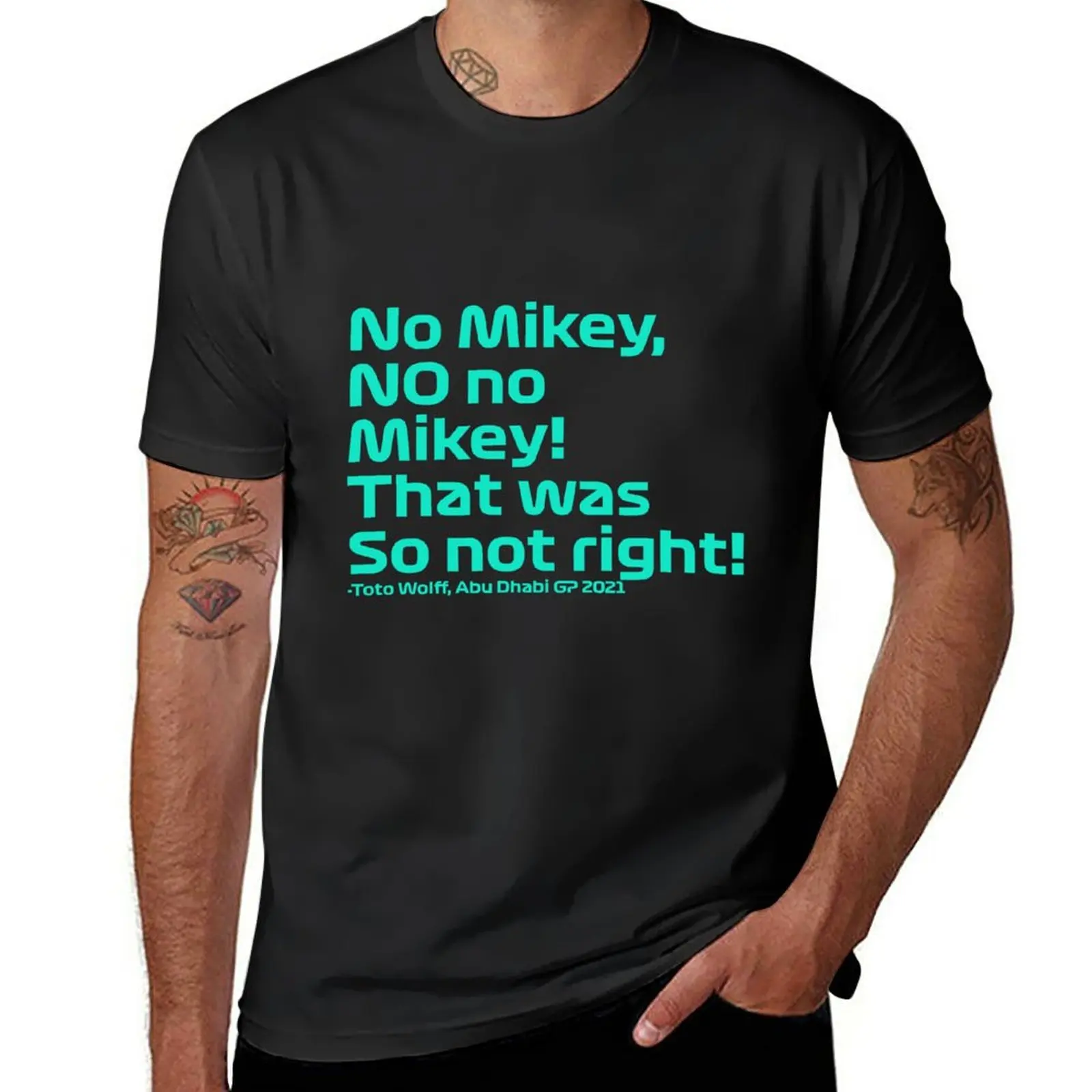 Nuovo Toto No Mikey No! T-Shirt Tee Shirt Moda Coreana Camicetta Felpe, Uomo