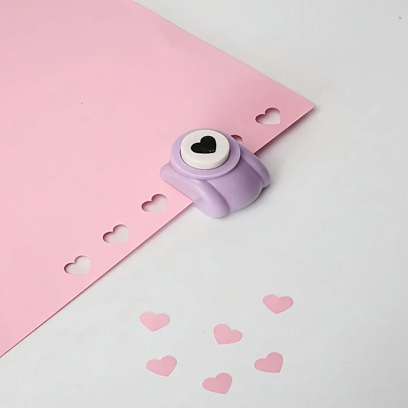 1개 하트 모양 종이 펀치 - DIY 스크랩북킹, 카드 제작, 저널링 및 공예용 스테인리스 펀치 | 수공예품